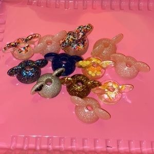 CUSTOM Resin Mickey Ear Straw/Cup Topper